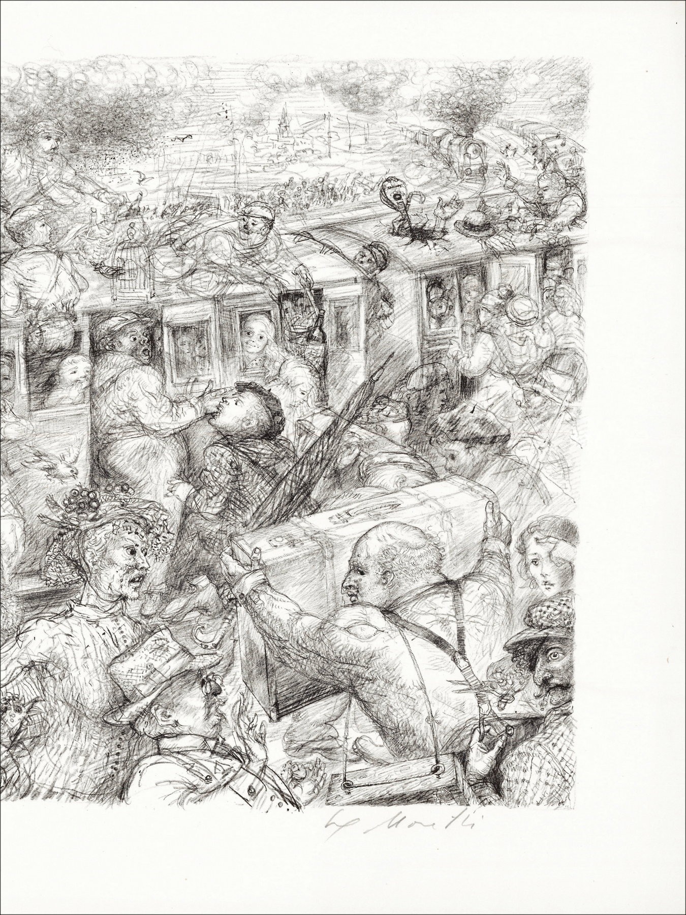 Lucien Philippe Moretti - Le train 1975