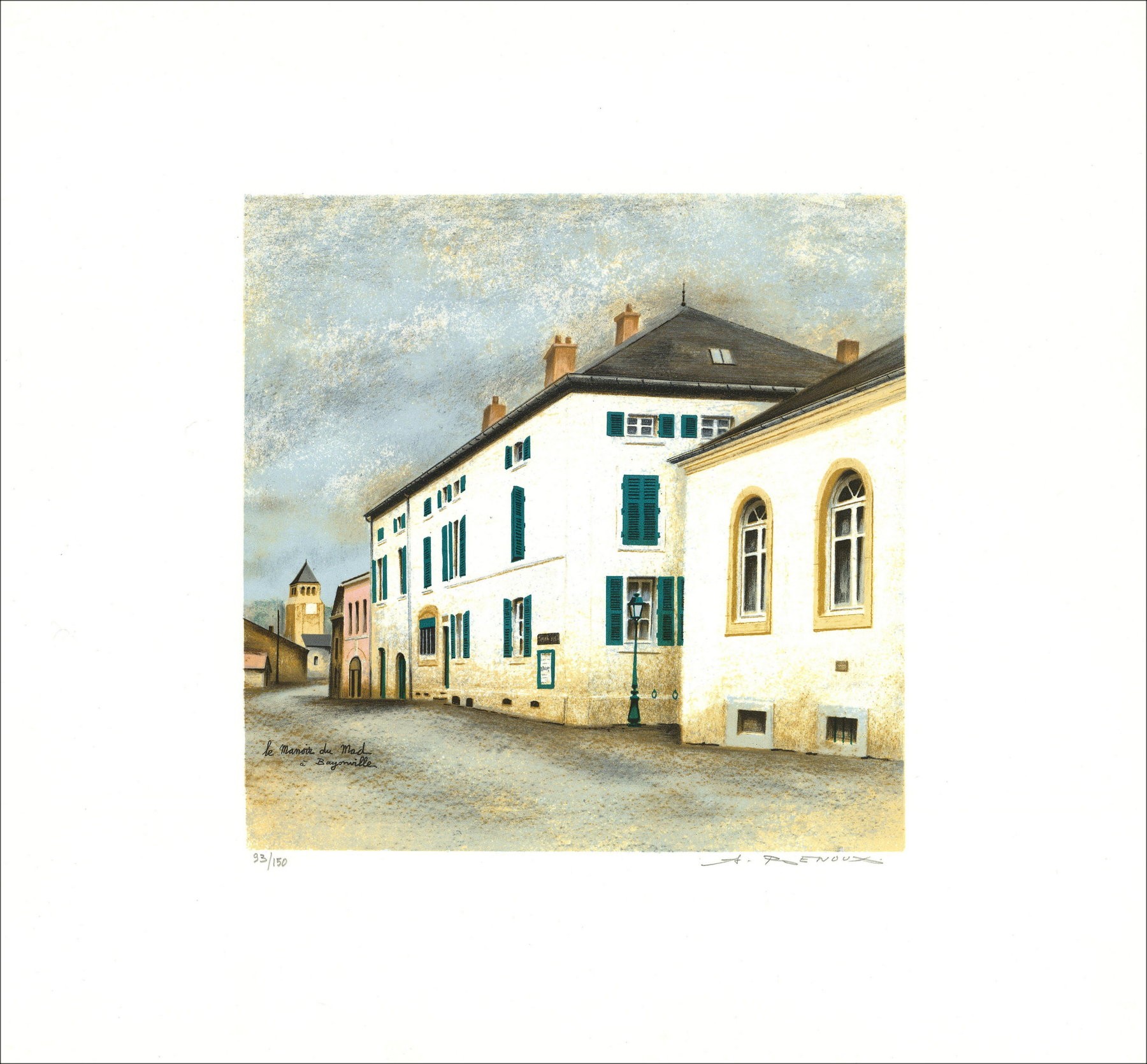 André Renoux - The Mad Manor di Mad in Bayonville, Litografia