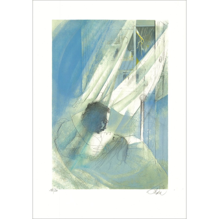 Jean-Baptiste Valadié – L'Orage, lithografie