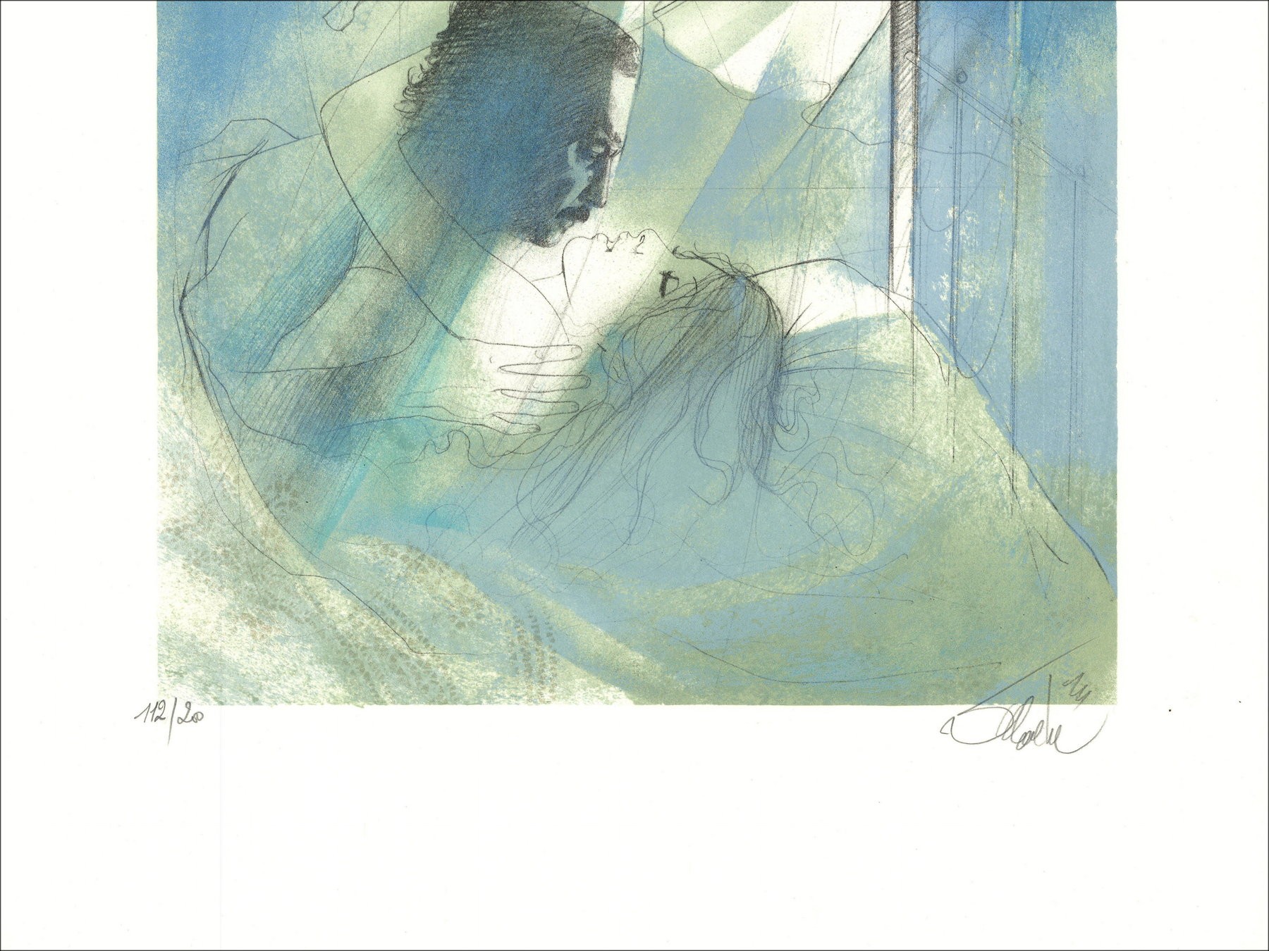 Jean-Baptiste Valadié – L'Orage, lithographie