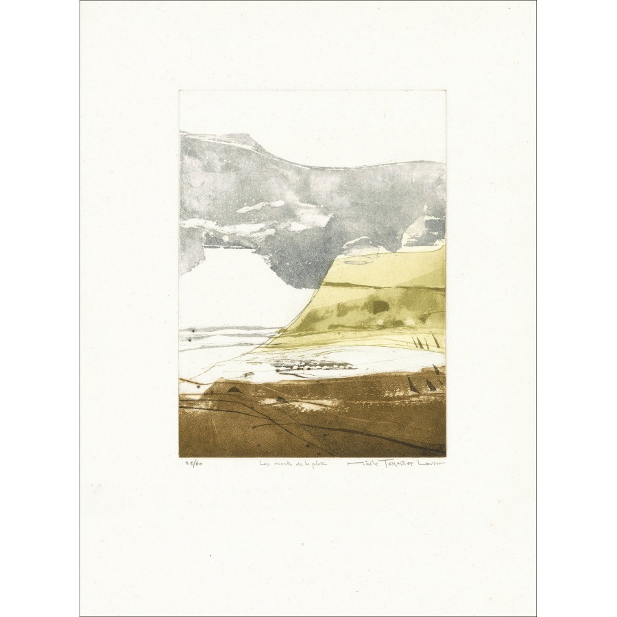 Nicole Tercinet Levin - The Rain Mountains, Aquatint