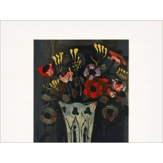 Joseph Pressmane – Bouquet, litografía