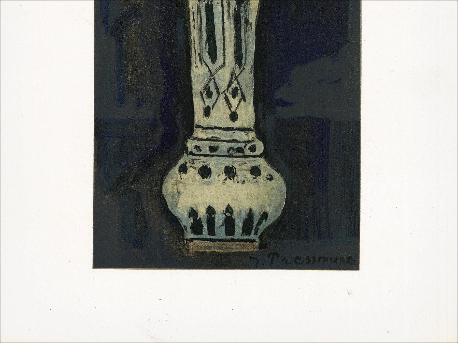 Joseph Pressmane – Bouquet, litografía