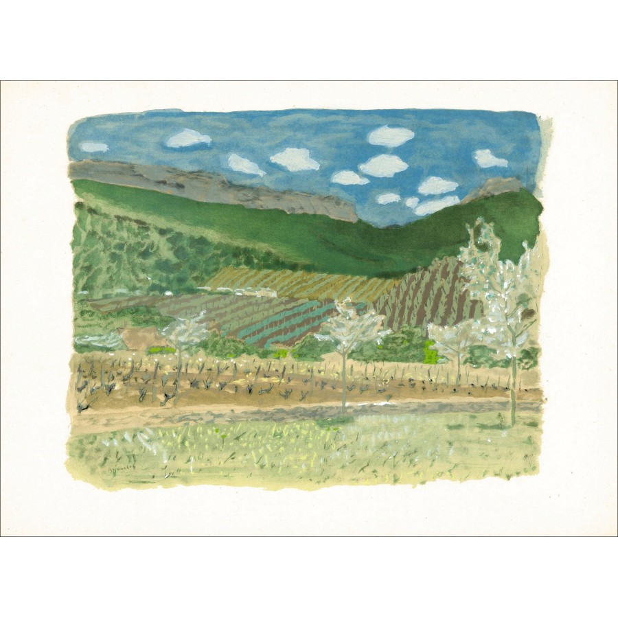 Maurice Brianchon – A travers nos vignes de Savoie, lithographie