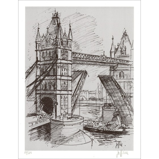 Guily Joffrin – Tower Bridge, litografía firmada