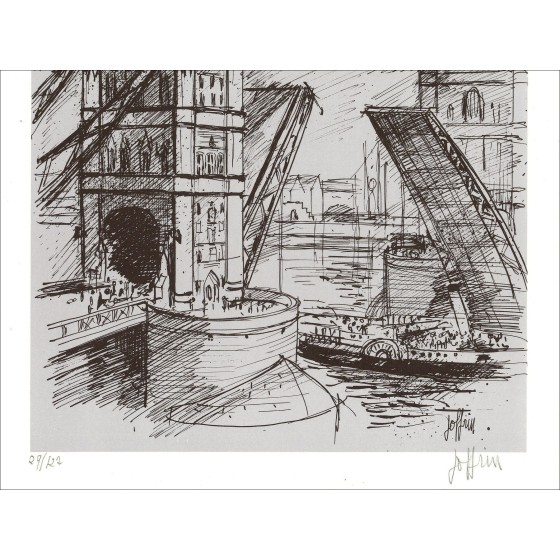 Guily Joffrin – Tower Bridge, litografía firmada
