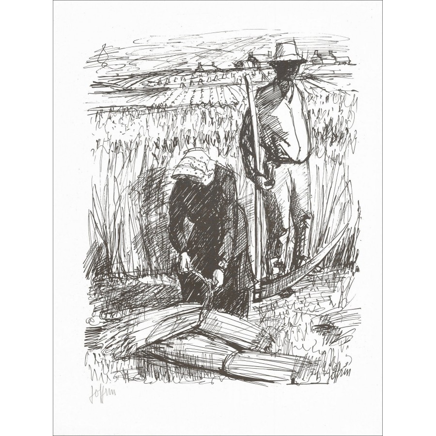 Guild Joffrin - Fenings, ondertekende lithografie