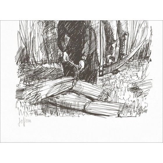 Guild Joffrin - Fenings, ondertekende lithografie