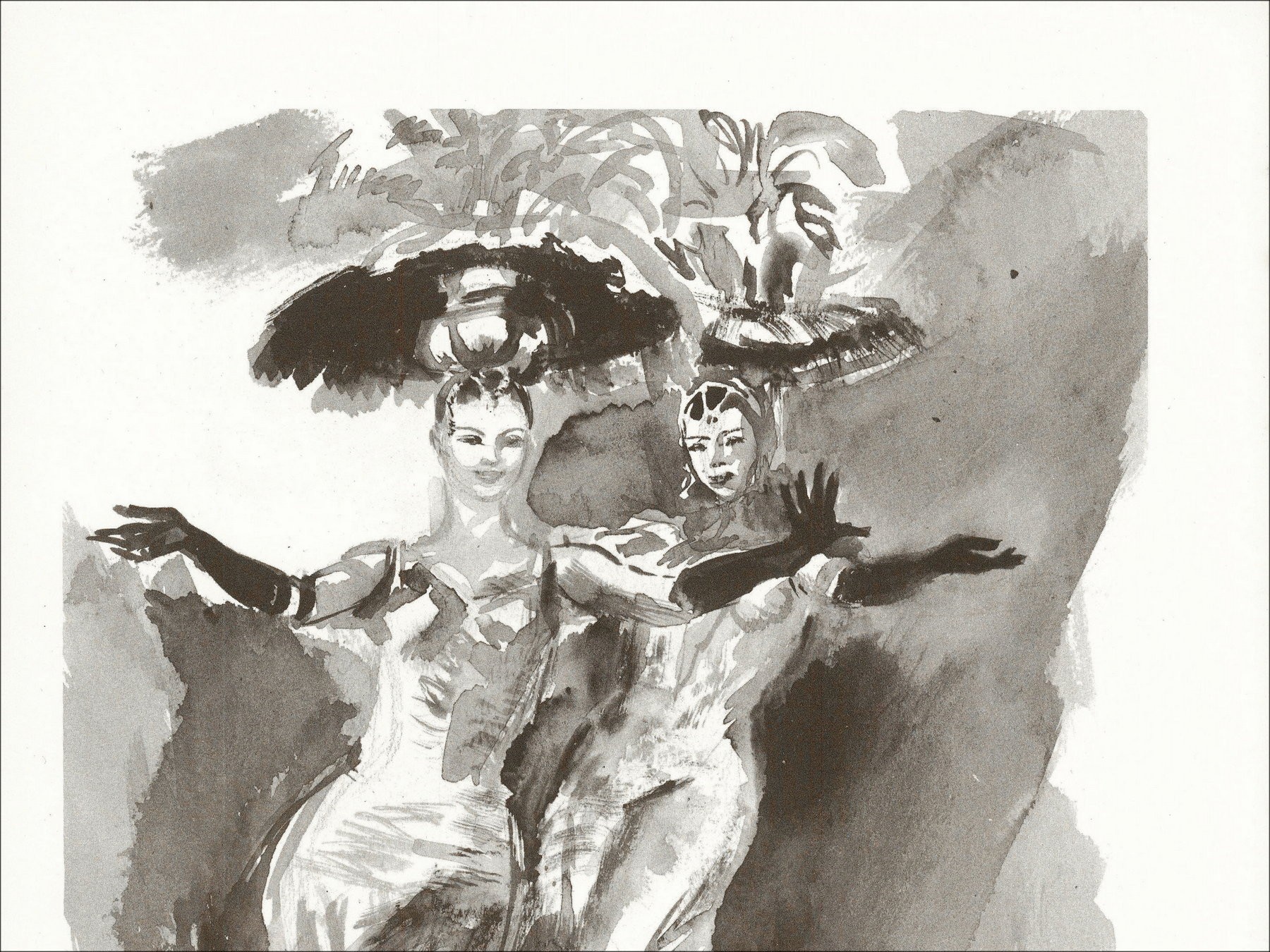 Louis Berthommé-Saint-André – Carnaval, lithographie