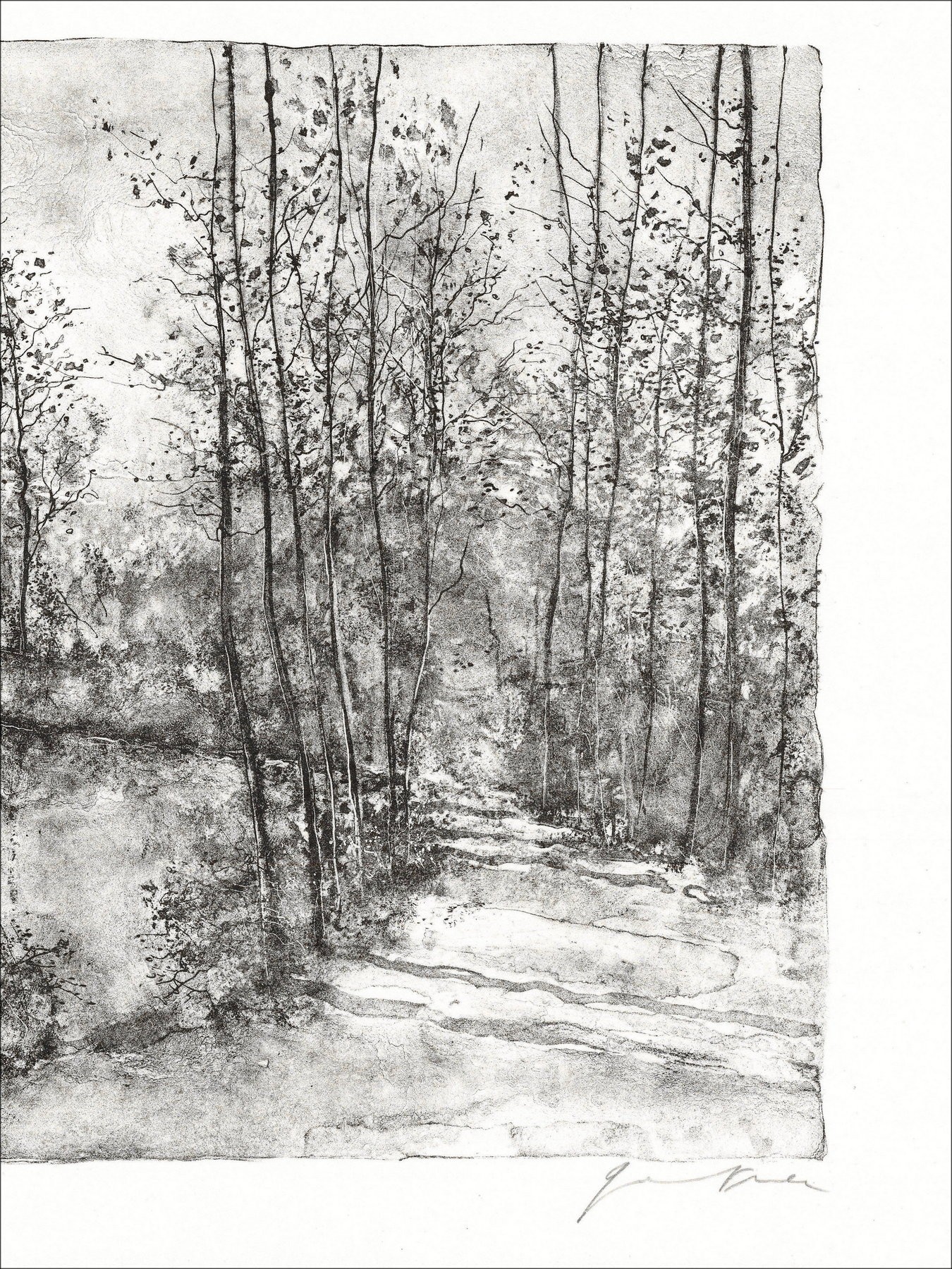 Bernard Gantner – Le Pont, lithograph signed