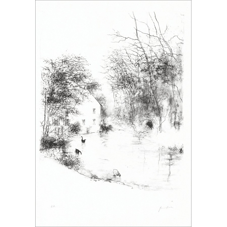 Bernard Gantner – The Pond, signed lithography