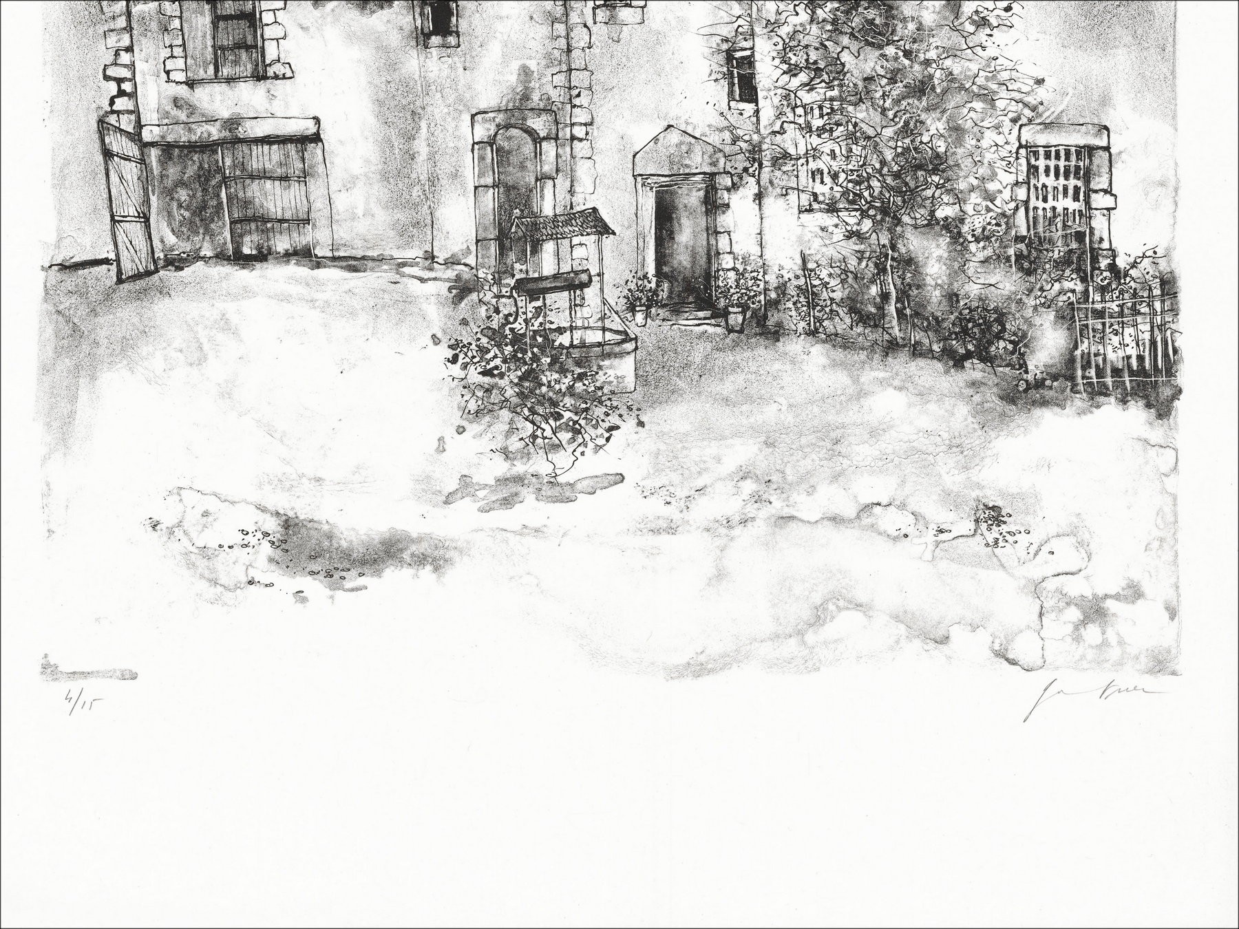 Bernard Gantner – Cour intérieure, édition sur Japon
