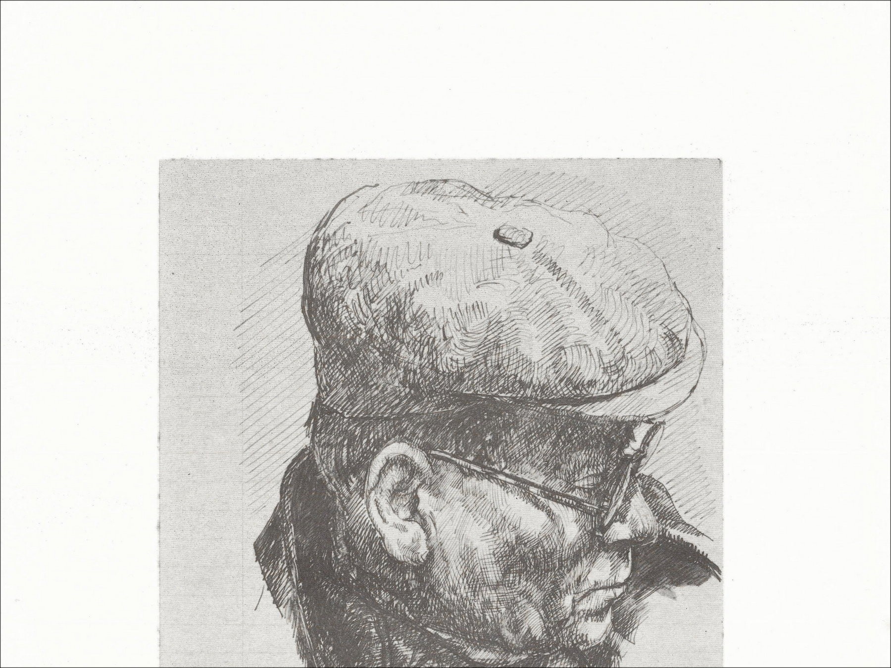 Jean Commère – Portrait, lithographie signée