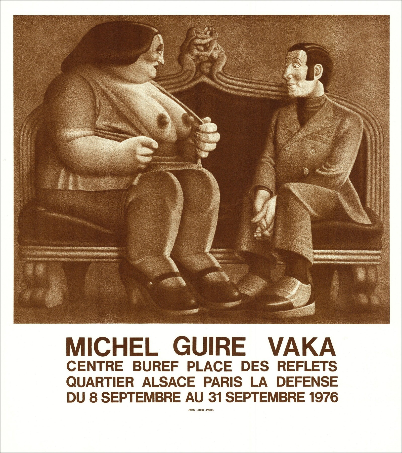 Michel Guiré-Vaka – Exhibition Centre BUREF, lithography