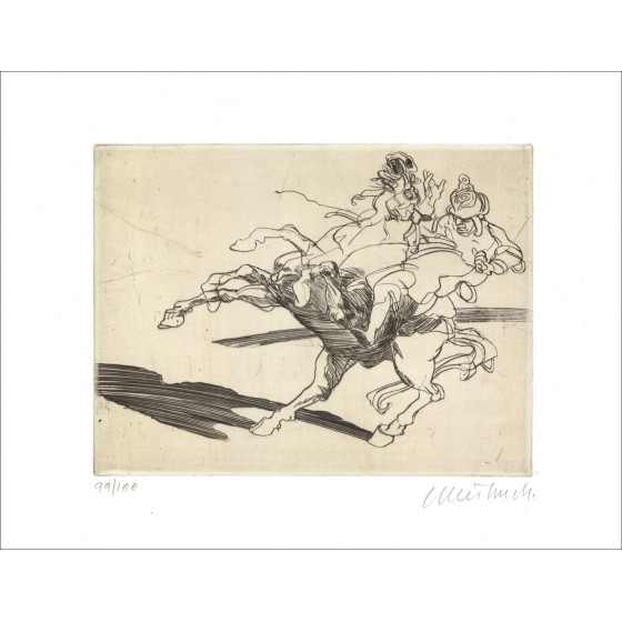 Comprar Claude Weisbuch Original grabado The Cavalier 2005