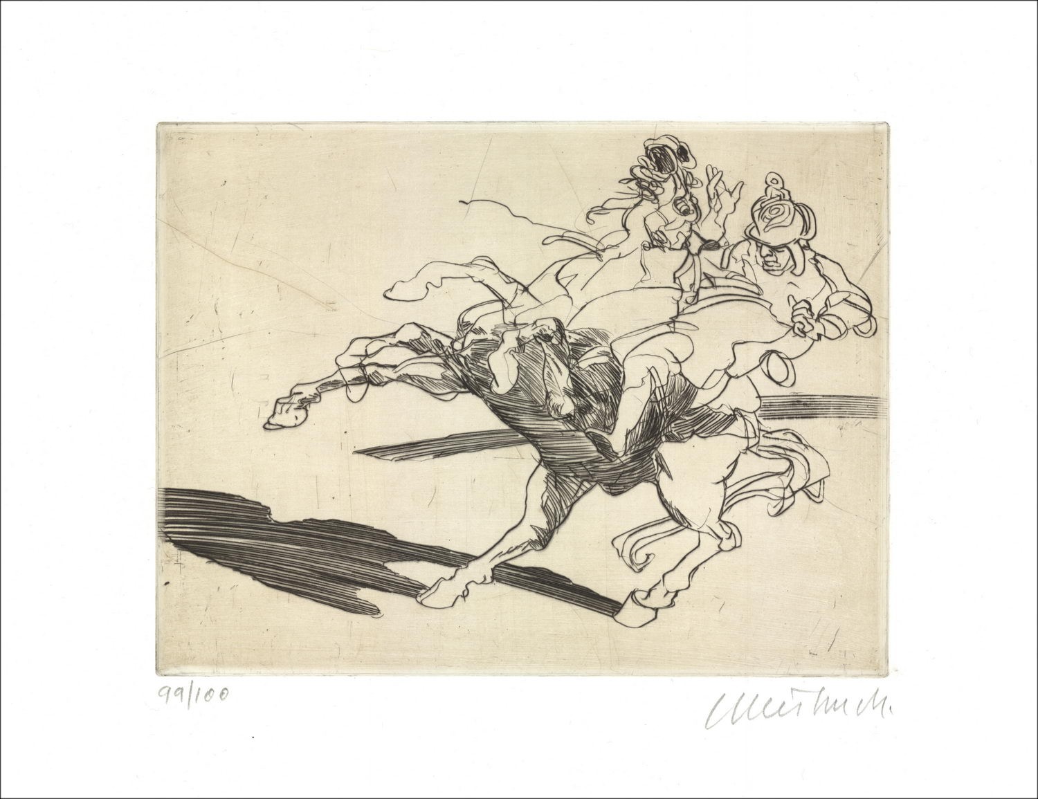 Comprar Claude Weisbuch Original grabado The Cavalier 2005