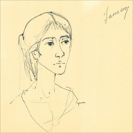 Jean JANSEM : Retrato de mujer - Moose dibujo en tinta, firmado