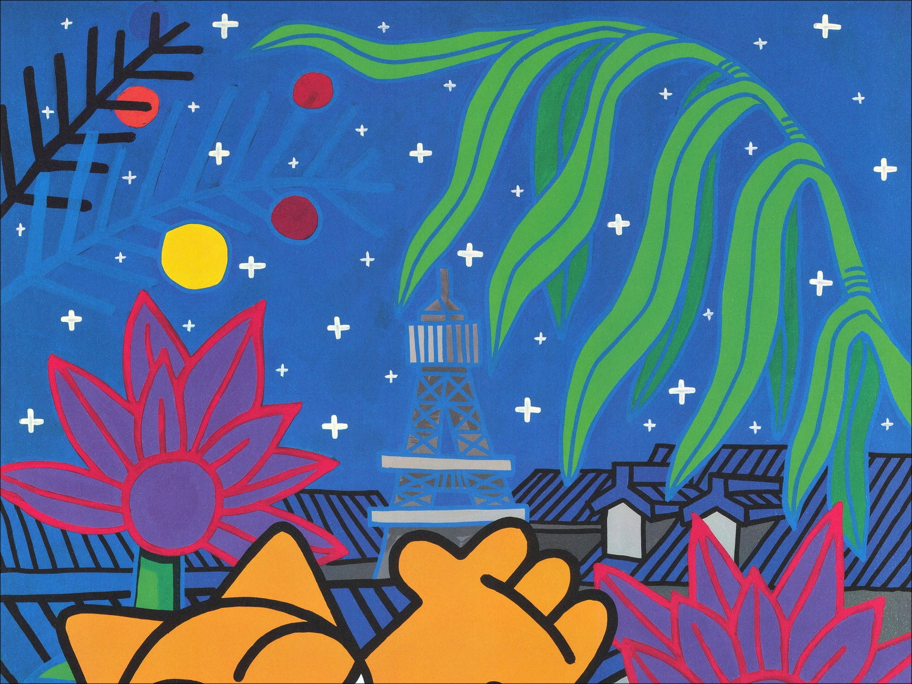 ➤ Rousseau di notte M.Chat Programma schermo originale 2021