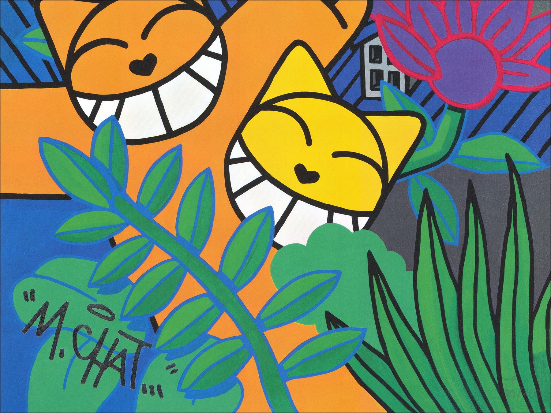 « Rousseau By Night M.Chat Original screen print 2021