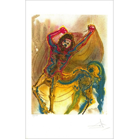 Salvador Dalí - Dalinische Pferde, Centaur de Crête, Lithographie