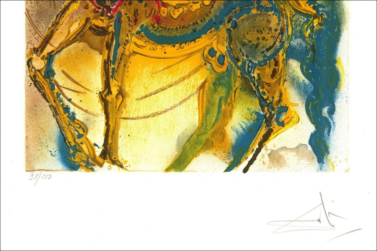 Salvador Dalí – Cavalli Daliniani, Centauro di Creta, Litografia