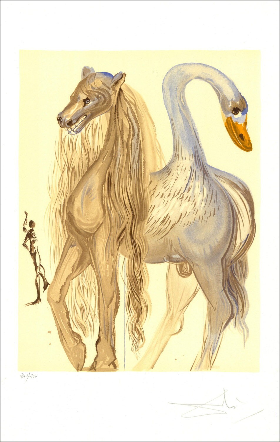 Salvador Dalí – Chevaux Daliniens, Le Chimère D'Horace, Lithographie