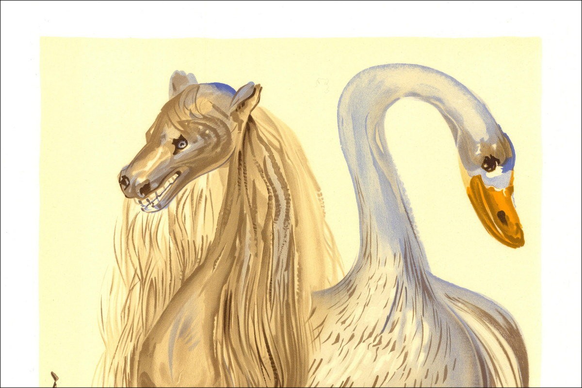 Salvador Dalí – Dalinian Horses, The Chimera D'Horace, Lithography