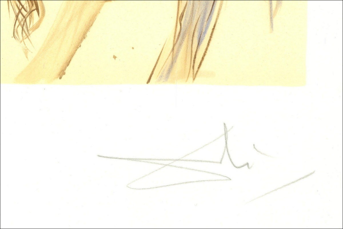 Salvador Dalí – Chevaux Daliniens, Le Chimère D'Horace, Lithographie