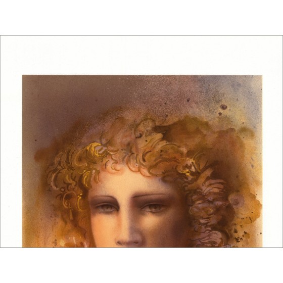 Jean Paul Cleren - Porträt, signierte Lithographie