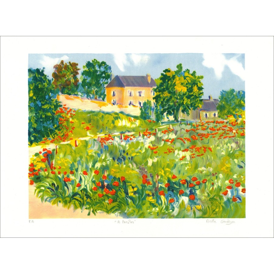 In der Nähe - signierte Lithographie