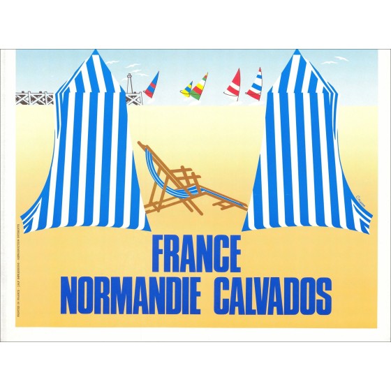 Trouville, Normandia - Poster vintage