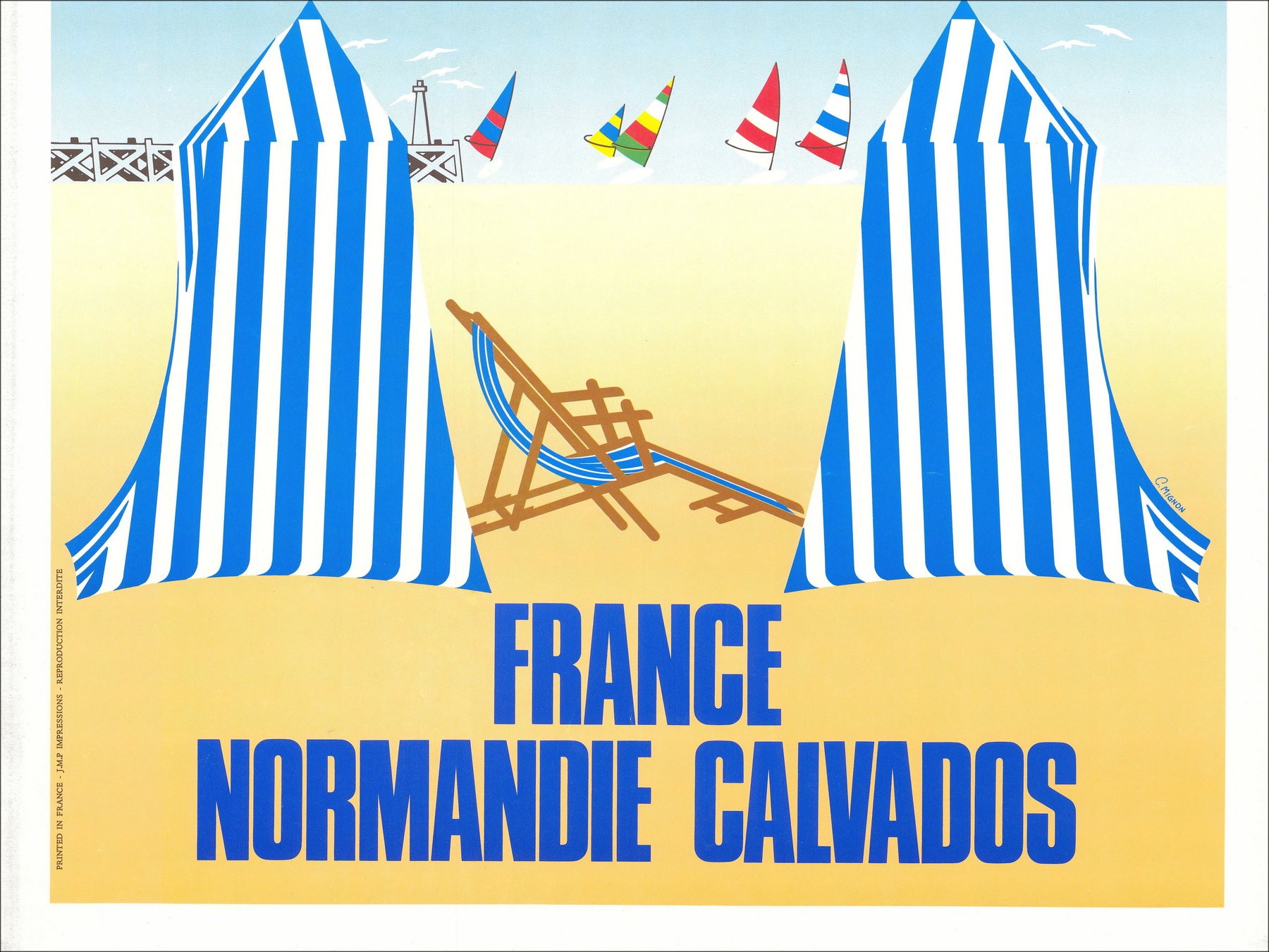 Trouville, Normandía – Afiche Vintage