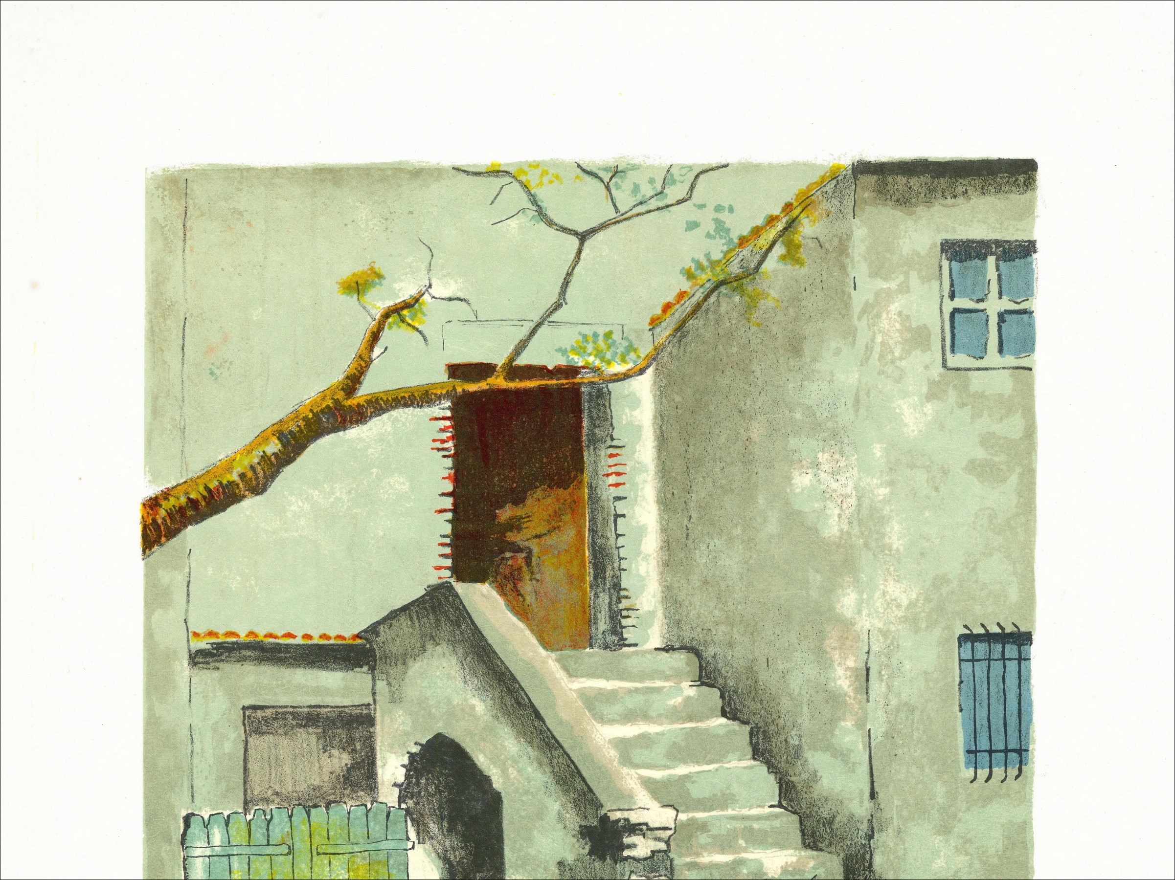 Victor Viko – L'Escalier, lithographie signée