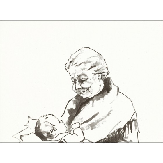 Victor Viko - Donna e Bambino (1966), Litografia