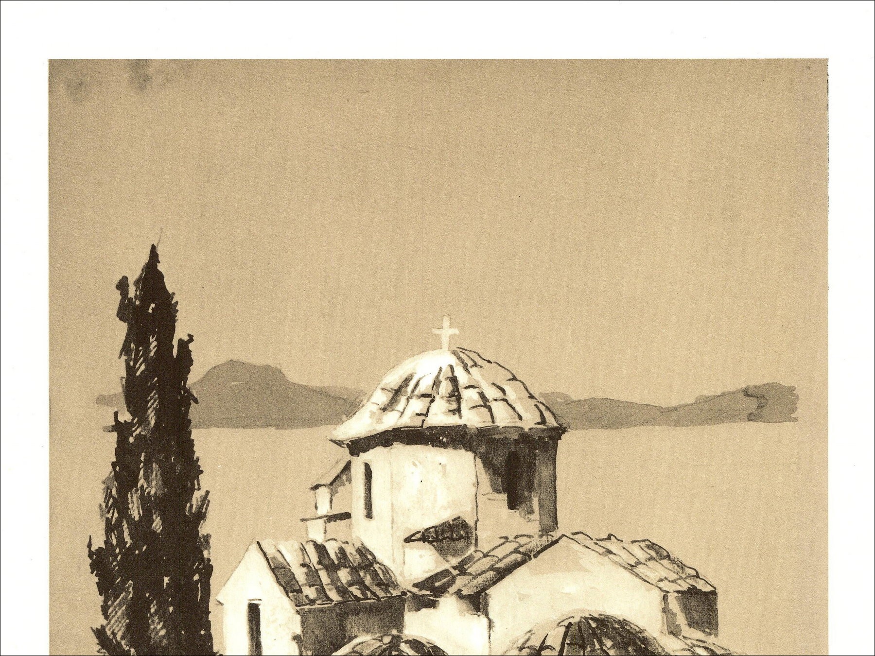 Victor Viko – L'Église (1970), lithographie signée