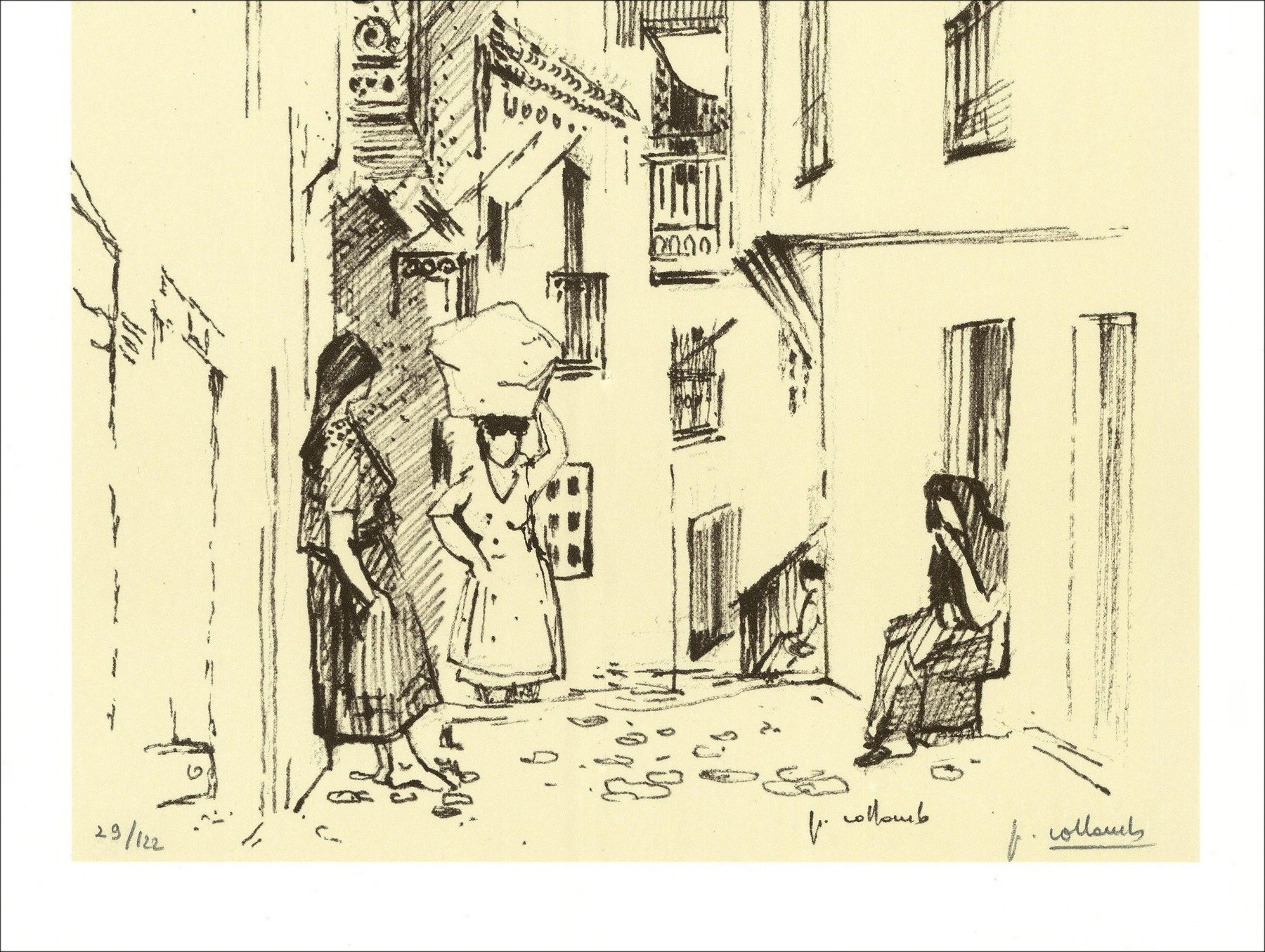Paul Collomb – Le Portugal (1971), lithographie