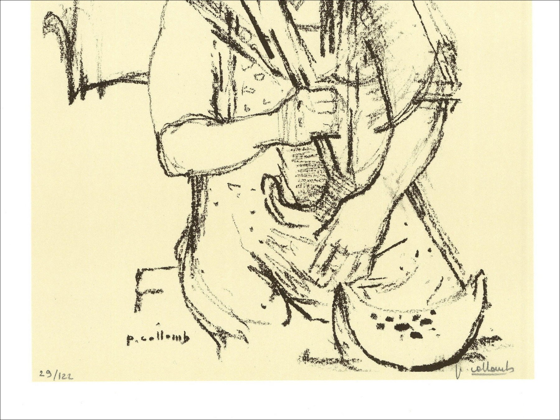 Paul Collebe - La Portugees (1971), lithografie