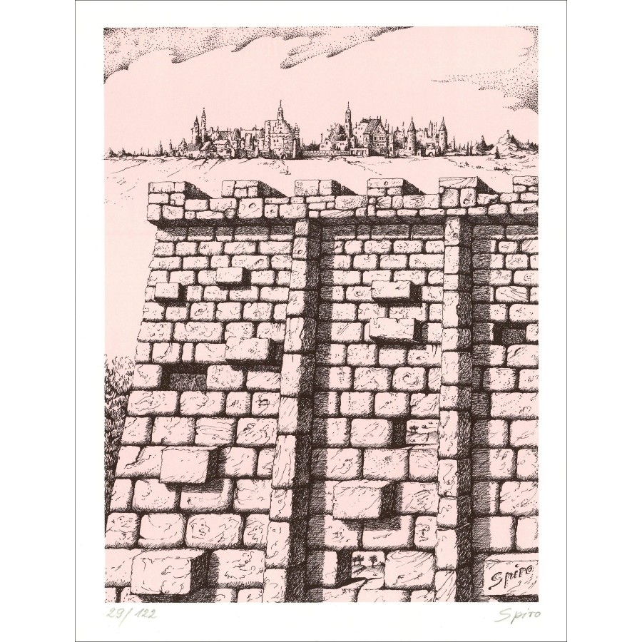 Georges Spiro - The Wall (1971), Litografia
