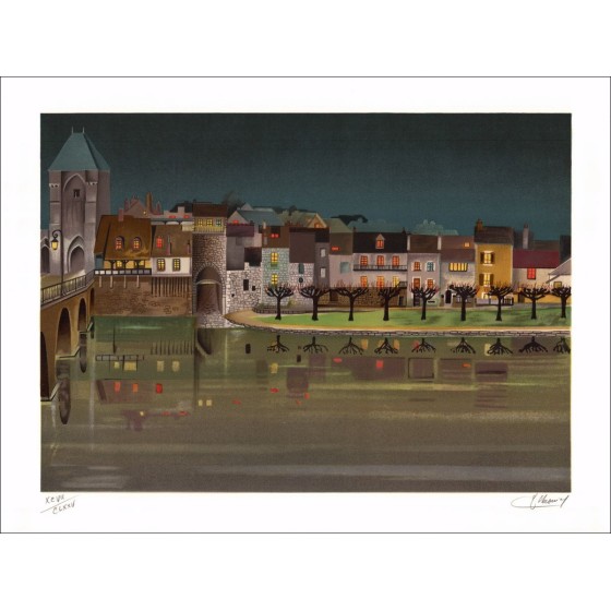 Jean Luc LECOINDRE - Original Lithograph "The portal"