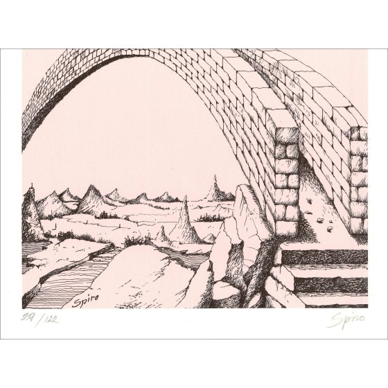 Georges Spiro – Le Pont (1971), lithographie