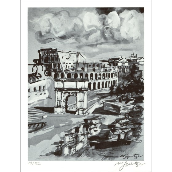 Walter Spitzer – Roma (1971), litografía