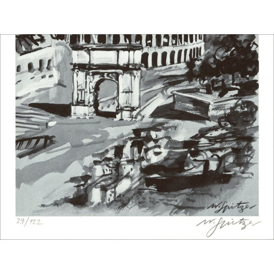 Walter Spitzer – Roma (1971), litografía