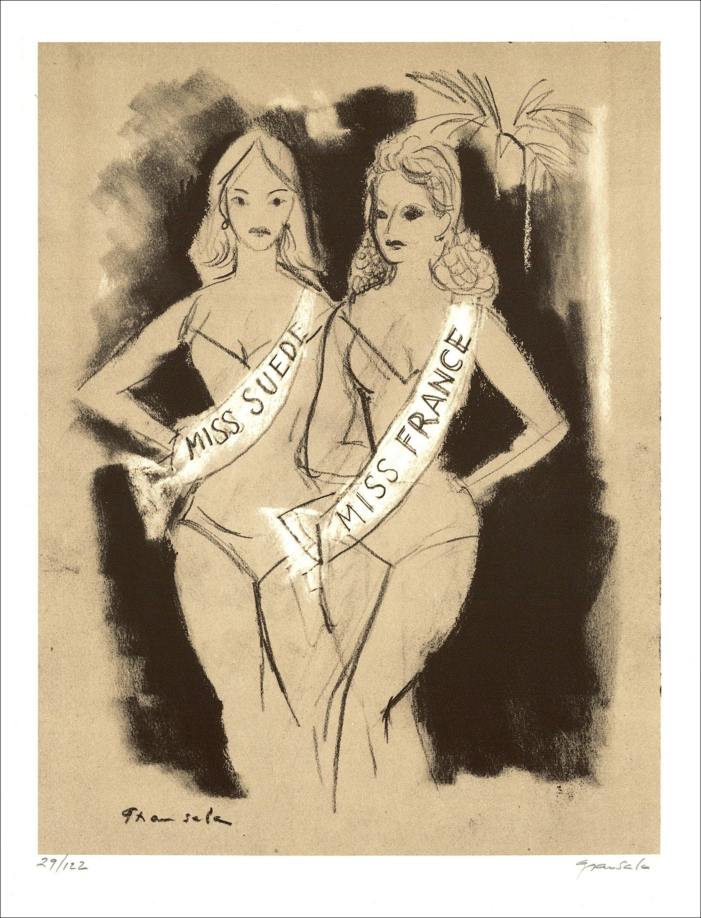 Emilio Grau-Sala - Miss (1971), Litografia