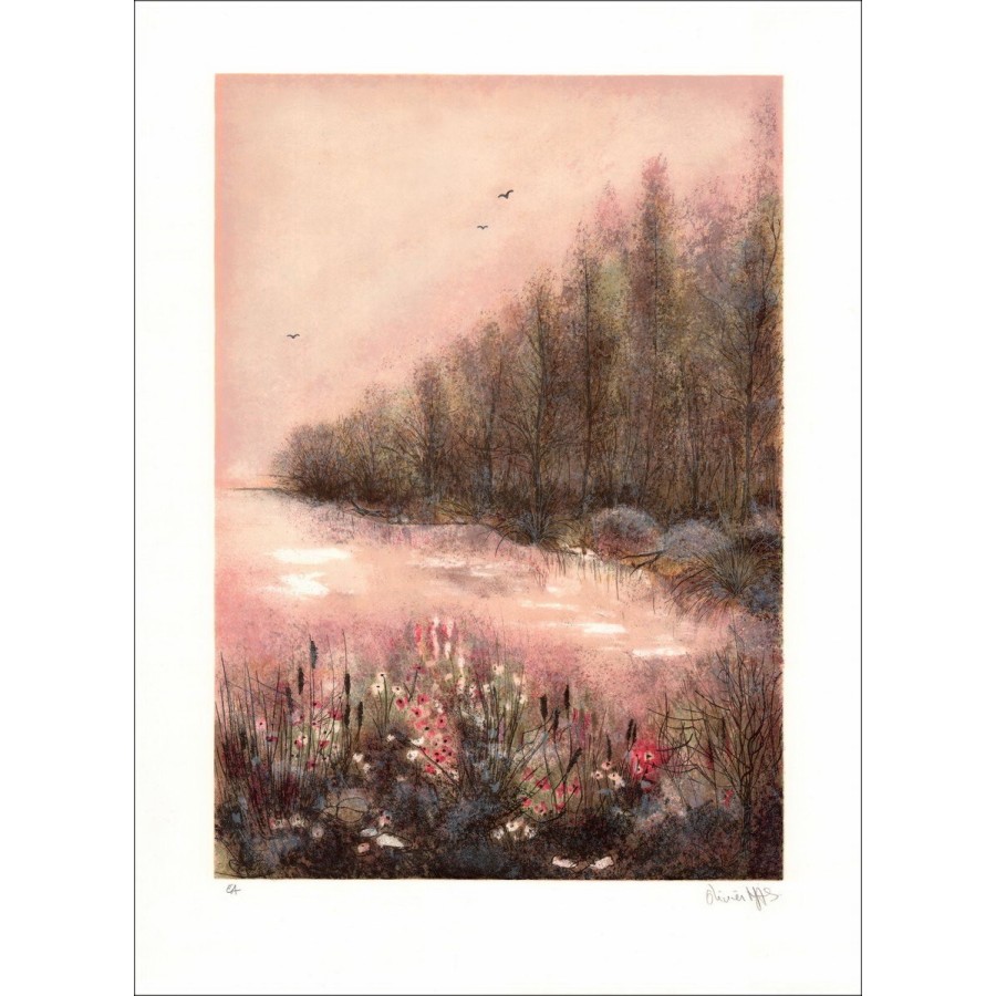 Olivier MAS - Original Lithograph "The Reeds"
