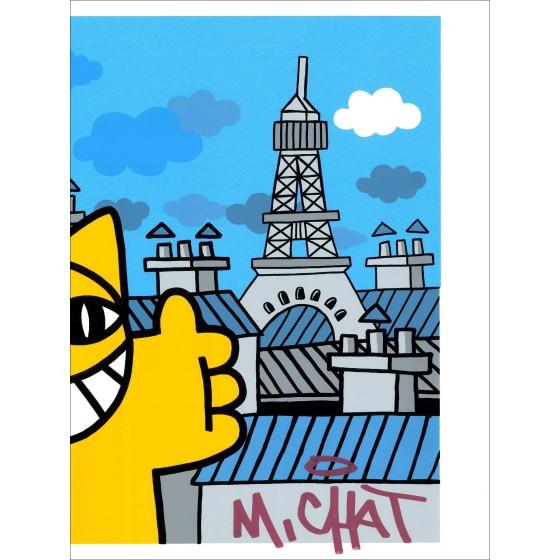 M.CHAT (Thoma Vuille) - Escapade, París, 2021 - Impresión de pantalla única