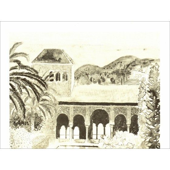 Pierre Garcia-Fons – Alhambra (1971), lithography