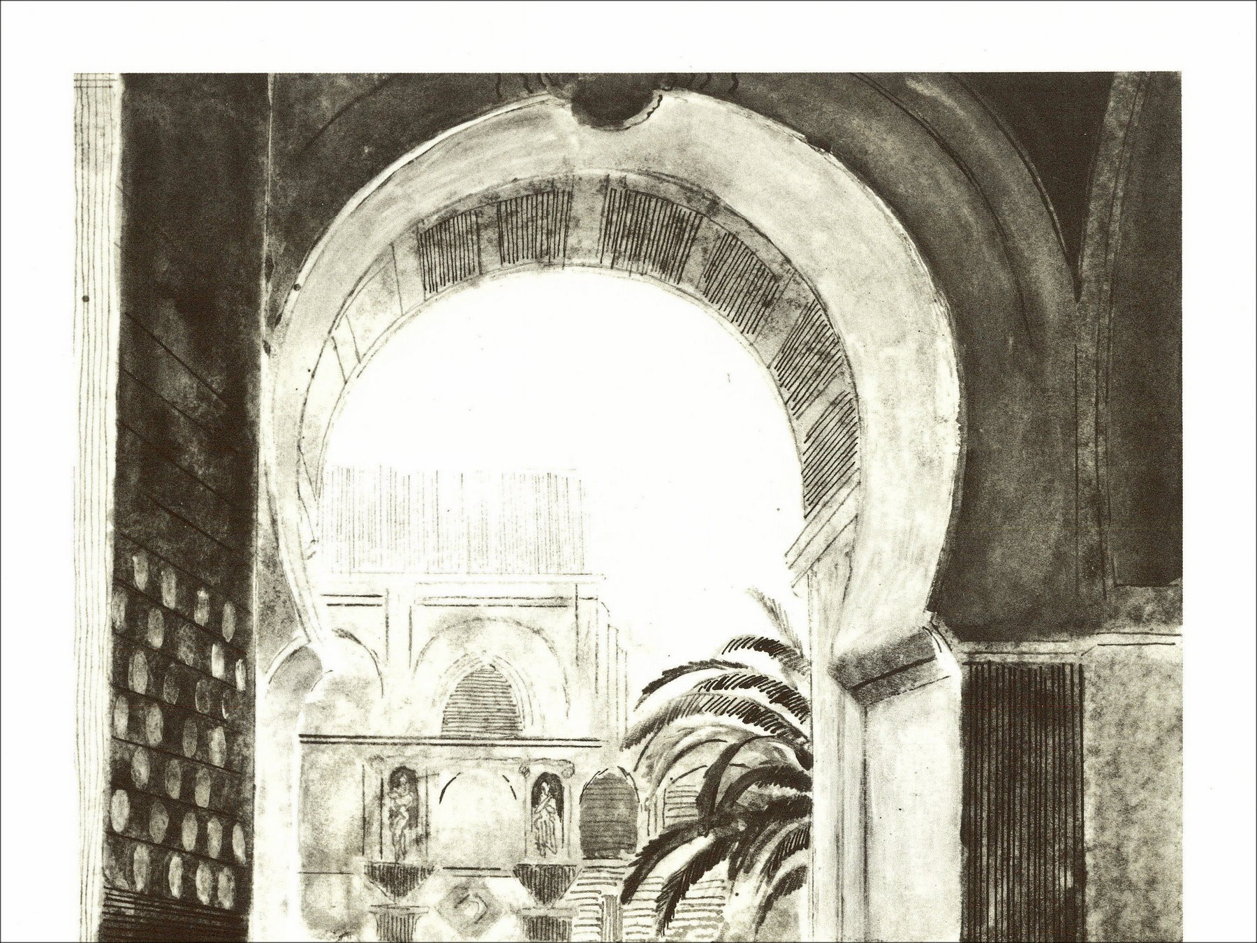 Pierre García-Fons – Alhambra 2 (1971), litografía
