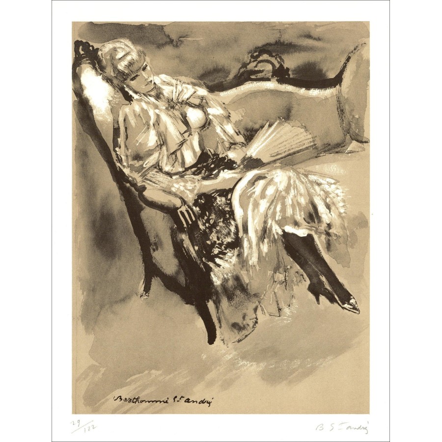 Louis BERTHOMME-SAINT-André - Frau (1971), Lithographie