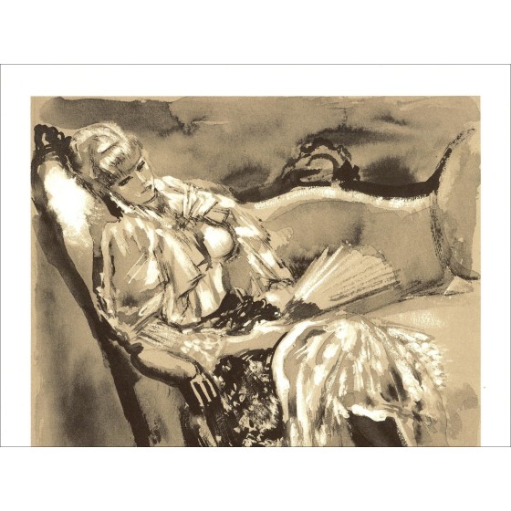 Louis Berthommé-Saint-André – Femme (1971), litografía
