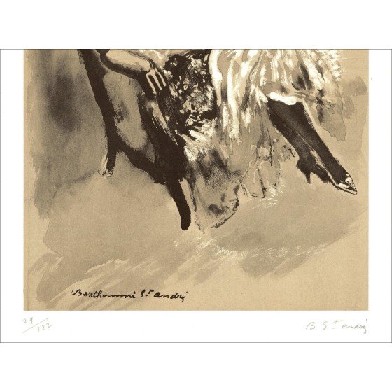 Louis Berthommé-Saint-André – Femme (1971), litografía